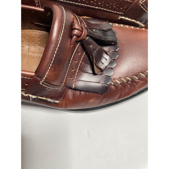 Weejun GH Bass & Co men’s shoes tassel loafer brown slip on size 11 main image 5